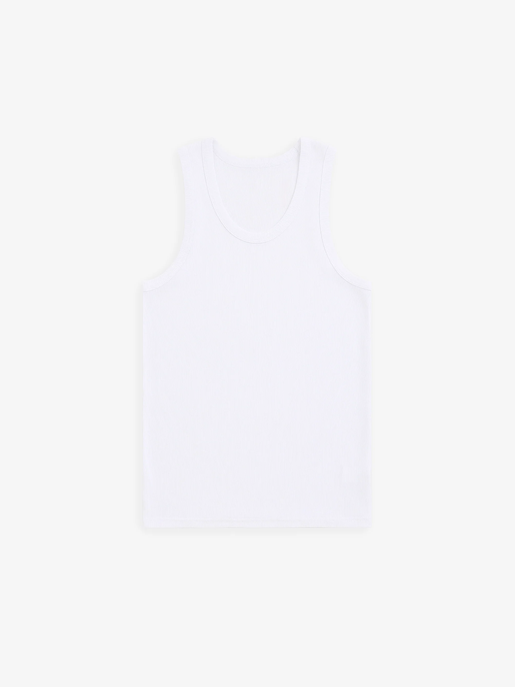 Tank Top Ribbed Cotton TS30026-WHT - Image 5