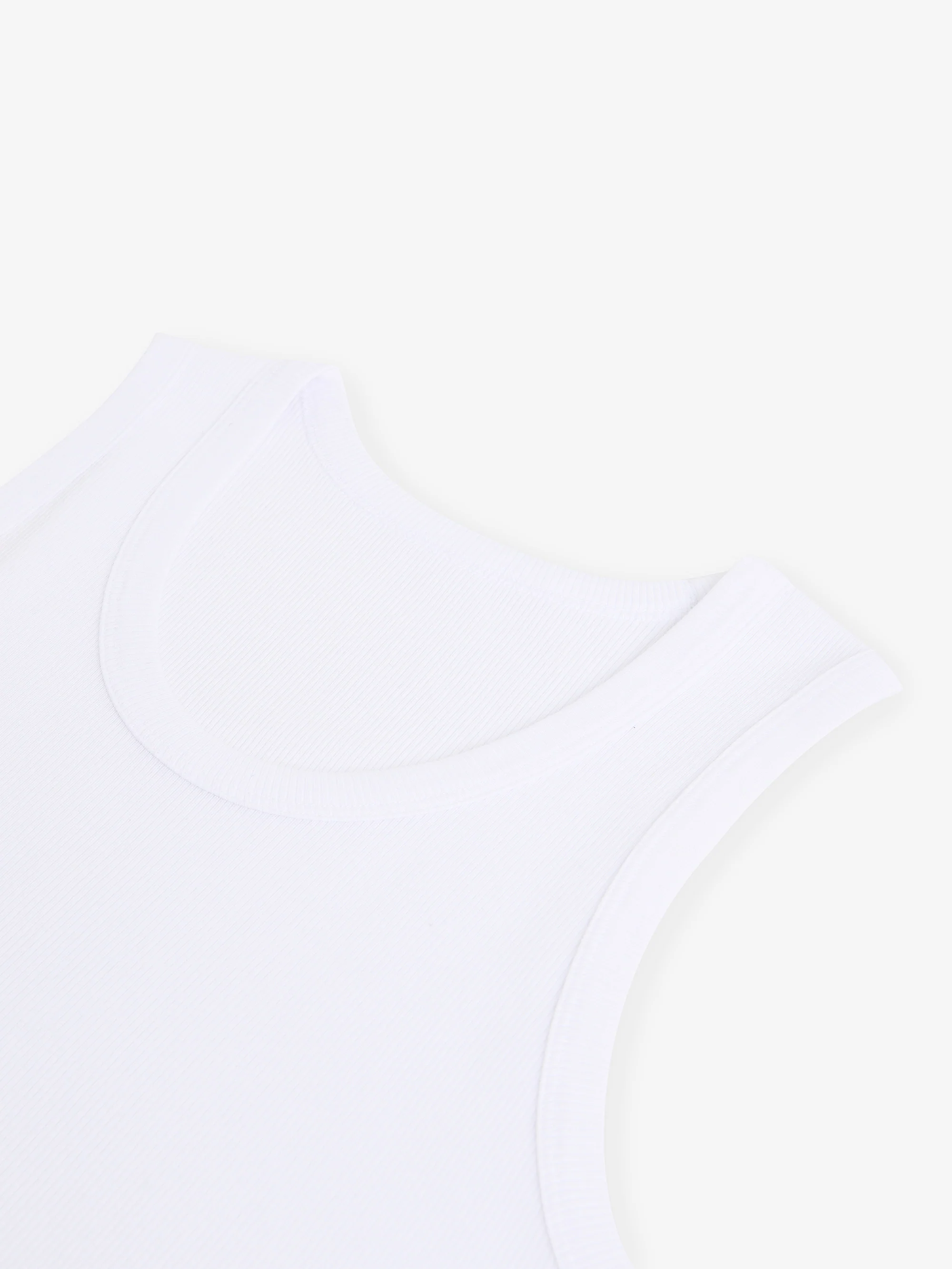 Tank Top Ribbed Cotton TS30026-WHT - Image 6